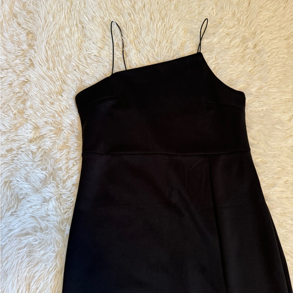 LYANER Black Dress Black Bodycon Dress Black Midi Dress Evening dress - Picture 2 of 5